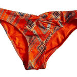 H&M   Neon Orange Aztec Bikini Bottom Size 4 Photo 0