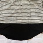 Chico's Chico’s sz 2 black and white stripe tunic dress shirt Photo 2