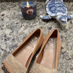 Vince Camuto  Tan Sherpa Silver Chain Buckle Loafer Shoes Photo 3