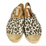 Stella McCartney  Size 8 Black Animal Print Chelsea Canvas Espadrille Slingback Photo 1