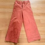 Madewell  Tall Emmett Wide-Leg Crop Pants: Button-Front Edition Salmon Color 27T Photo 3