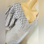 Urban Outfitters  puffy sleeves  Lena gingham mini dress blue size small Photo 15