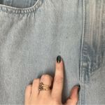 Princess Polly Sevina Light Wash Straight Leg Rip Knee High Rise Jeans 4 Photo 6