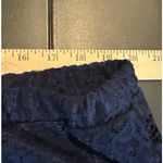 Slinky Brand  Womens 1X/2X 3 Piece Set Cardigan Tank Skirt Navy Blue Lace READ Photo 9