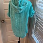 Natural Reflections || Aqua blue/green hooded beach lightweight sweater Photo 3