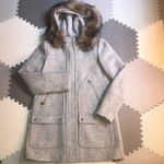 J.Crew New Chateau Parka Italian Wool Stadium Cloth Coat Jacket Heather Gray 00 Photo 5