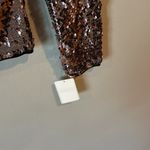 Chelsea28  new with tags Silver Sequin Mock Neck‎ Long Sleeve Top XS Photo 4