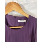 BB Dakota Edisto Pleated Trapeze Dress Keyhole Back Royal Purple size small Photo 3
