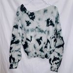 Line and Dot Evereve Favorite Sweater Off The Shoulder Black tie Dye size medium Photo 5
