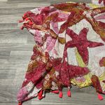 Paradise USA Star fish Red Yellow with Neon Pink Tassels Swim Suit Cover Up Size undefined Photo 6