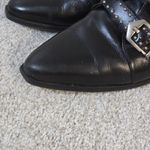 Pertini Boots Womens Sz 39 9 Leather Buckle Stud Ankle Western Steampunk Witch Black Photo 3