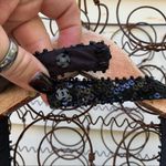 Mori Lee Y2K beaded sequin halter prom dress maxi gown teal black 5/6 Photo 13