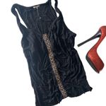 Bordeaux new ске Beaded Seamless Stretch Twisted Strap Top ске Black ске Medium Photo 3