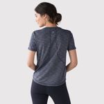 Lululemon Womens Top Gray Heather Long Distance Short Sleeve Athletic Tee Size 8 Photo 2