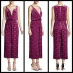 Trina Turk ππ Sauvignon Jumpsuit ~ Burnout Velvet 8 NWT Photo 2