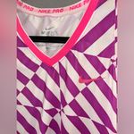 Nike pro dri fit tank top fitted size medium purple activewear top sports Photo 2