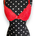 C&C California  Womens Bra Sz‎ 34C Orange Lace Padded Photo 0