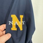 Champion  Navy Pullover Windbreaker Jacket V-Neck Yellow Trim Size S Gorpcore Photo 7