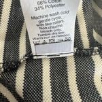 Madewell Women’s Medium , Dark Gray, And White Striped Mid Length Dress Photo 2