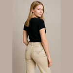 No Boundaries Women's  Juniors 7 Beige Tan Corduroy Straight Leg Pants Photo 1
