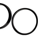 Black Circular Fashion Statement Bangle Bracelets Photo 4