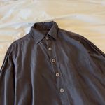 CP Shades Dark Grey 100% Cotton Button Up Shirt Size XS Casual Lightweight Photo 2