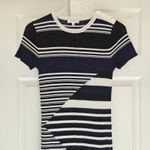 Equipment  Dewey Sweater Midi Dress Blue Stripe Womens Small Wool Photo 4