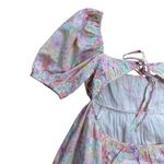 For Love & Lemons Floral Babydoll Kennedy Mini Dress Womens M Photo 8