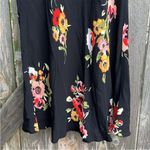 Free People EUC Neon Garden Dress Black Floral Size 4 Photo 9