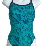Sporti Light Wave Thin Strap One Piece Swimsuit Size 32 Green Photo 0