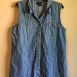 Blue J. Large jean tunic Blue Photo 0
