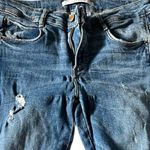 ZARA TRAFALUC DENIM STRETCH SKINNY DISTRESSED FRAY FRINGE BLUE ACID WASH JEANS 6 Photo 6