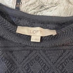 Loft Women’s navy blue thin bell sleeve sweater small Photo 3