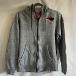 Nike New England Patriots Full Zip Hooded Jacket Small Heathered Gray NFL Hoodie Photo 0