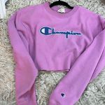 Champion Pink cropped  sweatshirt Photo 0