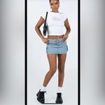 Princess Polly  Iconic Cargo Mini Skirt Denim Photo 2
