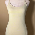 Lululemon Free To Be Tank Slope Stripe Polar Cream Clarity Yellow Size 4 Photo 0