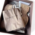 Gianvito Rossi  Alma Knotted Leather Ankle-Strap Platform Sandal Size 38 Photo 6