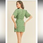 Lush Clothing 💚💚Lush Cut and Tied Green Floral cutout Mini Dress size medium💚💚 Photo 5