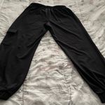 Nanette Lepore black pull on drawstrings knee pocket joggers cargo pants size XS Photo 7