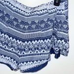 Free People High Rise Navy Blue Boho Flowy Lined Short Shorts 6 Photo 6