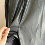 BLANK NYC  Faux Leather Wide Leg Pants, Black, Size Large Photo 11
