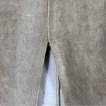 Rare Vintage Joseph Atelier Walker XS Brown Suede Pencil Skirt beaded flowers Photo 7