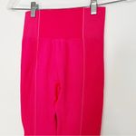Gymshark  Ultra Seamless Leggings Hot Pink Ribbed Athletic Gym Workout Photo 4
