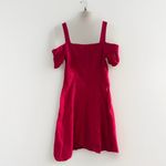 ALC Frank A.L.C. Calla Ramie Blend Cold Shoulder Dress in Red Mini Women’s 4 Photo 7