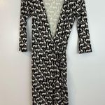 Diane Von Furstenberg  100% Silk African Zoo New Julian Twist Wrap Dress Sz 2 Photo 2