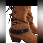 Free People Sway Low Knee High Boot in
Military Taupe Suede. Size 6.5 Photo 3