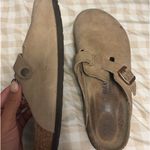 Birkenstock Suede Clogs Boston Leather Photo 4