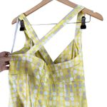 Calvin Klein Fit & Flare Pleated Yellow Polka Dot Sundress Cotton Poplin, Sz 8 Photo 6