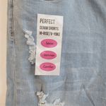 The Style Between Us  Denim Destructed Shorts Sz 14 Photo 4